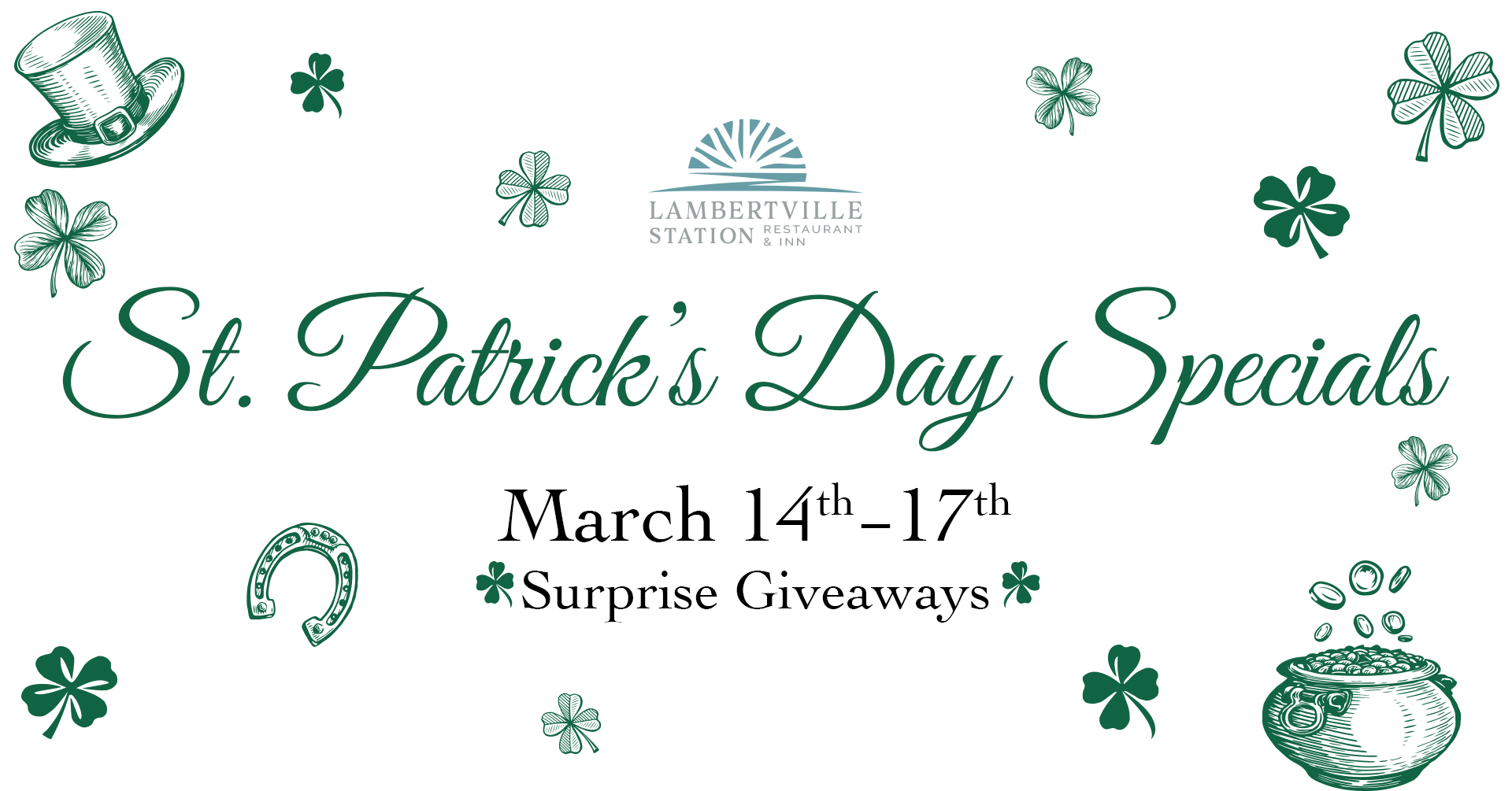 St. Patrick’s Day Specials